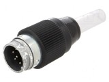 Conector circular PIN 7 - Mufă tată cu lipire pe cablu