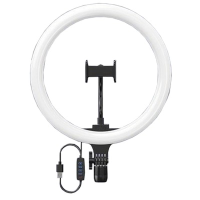 Lampa circulara cu trepied, 3 faze lumina, 18 inch foto