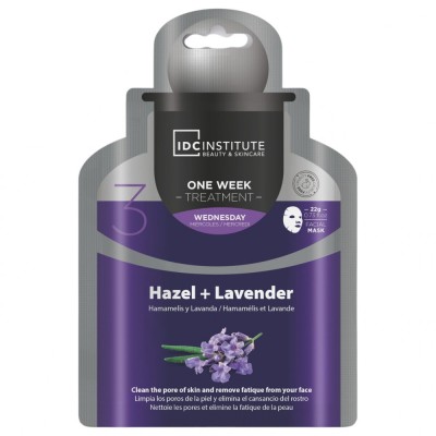 Masca faciala One Week Treatment cu extract de Alunul vrajitoarelor + Lavanda , IDC Institute 30902, 22 gr foto