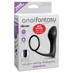 Dop anal cu vibratii si inel erectie - Anal Fantasy