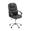 Scaun birou rotativ Bristol, negru, metal, textil, ergonomic, reglabil, 110kg, 49x49cm sezut
