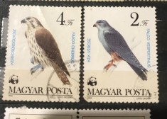 (STR3) Timbre serii Straine Ungaria pasari fauna