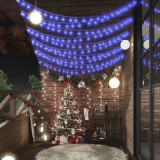 Ghirlanda luminoasa, 200 LED-uri, albastru, 20 m, 8 functii GartenMobel Dekor, vidaXL