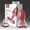 Magic Tongue - Stimulator clitoris cu 2 cupe, roșu