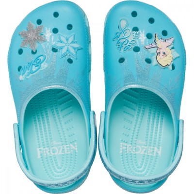 Saboti Crocs Disney Frozen Elsa Classic Clog Kids Multicolor - Multi foto