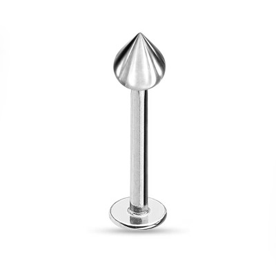 Piercing Ureche Labret - 1.2x10x3 - argintiu con foto