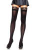 Ciorapi Sexy Cu Dantela Stay-Ups, Negru, Marime Universala, Leg Avenue