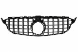 Grila Centrala Mercedes W205 Sedan S205 T-Modell A205 Cabriolet C205 Coupe Facelift (03.2018-2020) cu Camera 360 Crom Performance AutoTuning, KITT