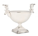 Cumpara ieftin Set 2 boluri decorative otel alb antichizat Selene 34x23.5x28.5 cm