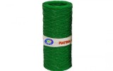 Sarma de legat plastifiata, insertie metalica, grosime 0.45 mm, lungime 150 metri, verde, EuroPlast, Italia, 23FA150