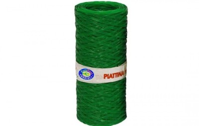 Sarma de legat plastifiata, insertie metalica, grosime 0.45 mm, lungime 150 metri, verde, EuroPlast, Italia, 23FA150 foto