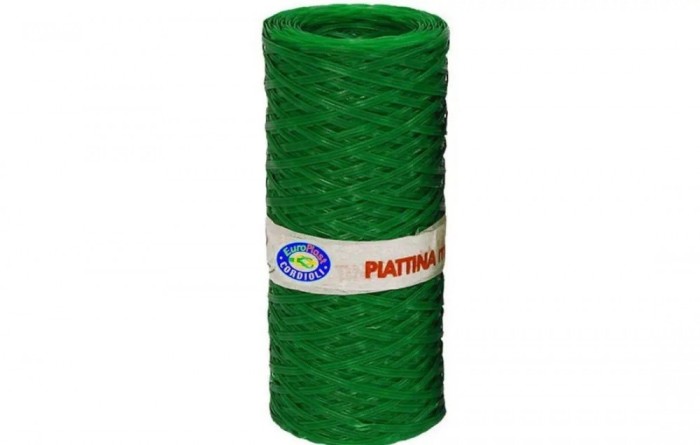 Sarma de legat plastifiata, insertie metalica, grosime 0.45 mm, lungime 150 metri, verde, EuroPlast, Italia, 23FA150