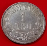 Rom&acirc;nia, 1 Leu 1873, Argint.