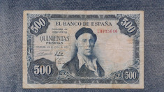 500 Pesetas 1954 Spania foto