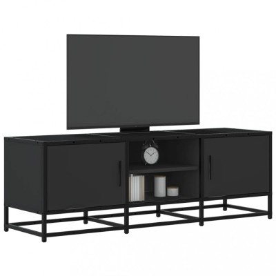 vidaXL Dulap TV, negru, 120x35x41 cm, lemn prelucrat și metal foto