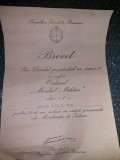 Brevet N. Ceausescu 1974-Meritul militar CL A-II-A-Maior.Decret Prezidential.