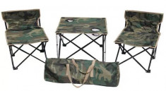 Set masa si 2 scaune pentru camping foto