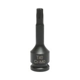 Cheie tubulara de impact torx T40, 60mm, patrat 3/8 inch Cr-Mo