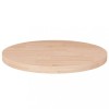 Blat de masă rotund, &Oslash;30x2,5 cm, lemn masiv stejar netratat