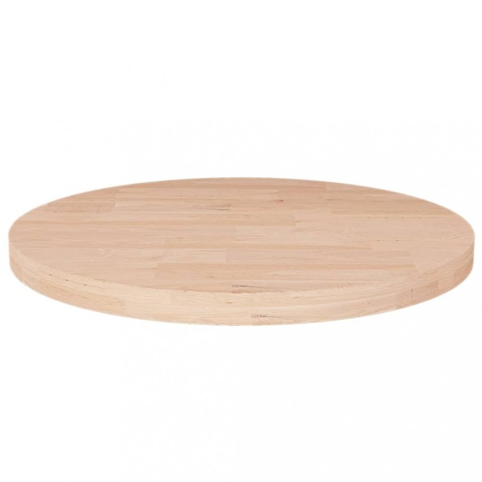 vidaXL Blat de masă rotund, &Oslash;30x2,5 cm, lemn masiv stejar netratat