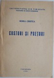 Costuri si preturi - Horia Cristea - Carte