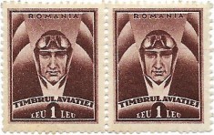 Timbrul aviatiei, 1932 - 1L, bloc de 2, NEOBLITERATE foto