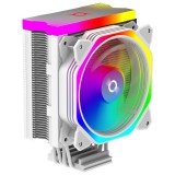 Cooler CPU AQIRYS Uranus White, ARGB, 120mm, PWM, 200W TDP, Intel/AMD, 4 Heatpipe, Radiator Aluminiu, Pasta Termica inclusa