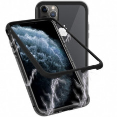 Husa Apple iPhone 11 PRO MAX Magnetica,spate din sticla securizata+folie privacy