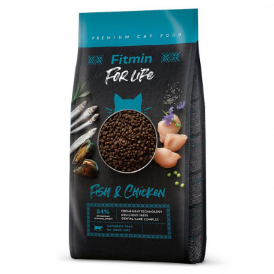 Fitmin Cat For Life Adult Fish and Chicken 8 kg foto