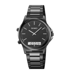 Ceas Digital Barbati SKMEI 2120 Negru , Functii Multiple, Design Sport, Cronometru, Alarma, Rezistent la Apa 5ATM