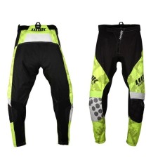 Pantaloni cross-enduro pentru scuter - motocicleta Unik Racing model MX01 culoare: negru/verde fluor Negru/verde fluor 30 (M)