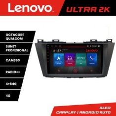 Navigatie Mazda 5 2010-2017 Lenovo Kit-117 8 core QLED Qualcomm 4+64 360 Android Waze USB Navigatie Internet Youtube Radio CarStore Technology