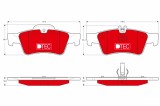 TRW GDB1546DTE DTEC COTEC set placute frana,frana disc