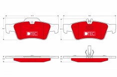 TRW GDB1546DTE DTEC COTEC set placute frana,frana disc