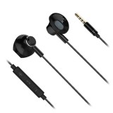 Casti In-Ear Kruger&amp;Matz L103686, Microfon, 14.2mm, 20Hz-20kHz, 16 Ohm, 106dB, Cablu 1.2m, Negre