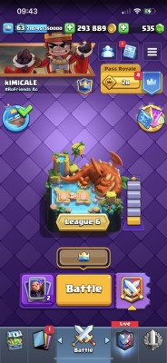 V&amp;Acirc;ND CONT CLASH ROYALE LVL 63 foto