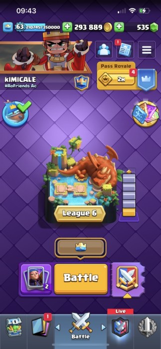V&Acirc;ND CONT CLASH ROYALE LVL 63