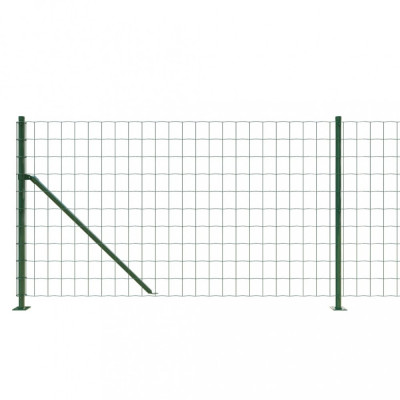 Gard plasa de sarma cu bordura, verde, 1,1x10 m GartenMobel Dekor foto