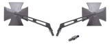 Set 2 oglinzi, din metal, in forma de cruce malteza, filet stanga + dreapta, dia... Cod Produs: MX_NEW LU00922