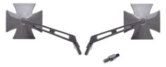 Set 2 oglinzi, din metal, in forma de cruce malteza, filet stanga + dreapta, dia... Cod Produs: MX_NEW LU00922