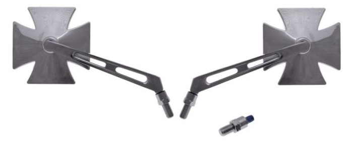 Set 2 oglinzi, din metal, in forma de cruce malteza, filet stanga + dreapta, dia... Cod Produs: MX_NEW LU00922