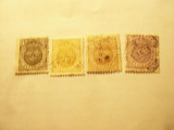 Serie Suedia 1911 filigram linie , stampilate ,4 valori, Stampilat
