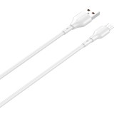 Cablu date Vision Touch, USB-A - USB-C, 100cm, Alb