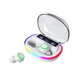 Casti audio wireless bluetooth, TWS, fara fir, cu display led, powerbank, HD