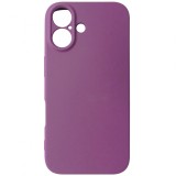 Husa silicon TPU Matte mov pentru Apple iPhone 16