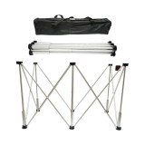 Masa de lucru pliabila tip acordeon, cadru aluminiu, 6 picioare, 116x61x72 cm
