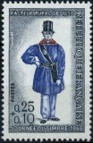 Franța 1968 - Timbru Semi-Postal &bdquo;Ziua Timbrului / Poștaș Rural din 1830 / Facteur Rural de 1830 / 0.25+0.10 F&rdquo; -KV1