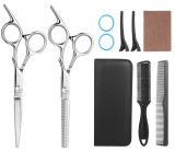 Set profesional Frcolor foarfece de tuns și foarfece pentru dreptaci 6.0 + Piepteni husă Offset pent