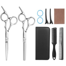 Set profesional Frcolor foarfece de tuns și foarfece pentru dreptaci 6.0 + Piepteni husă Offset pent