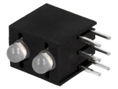 LED 3mm Roșu/Verde 20mA 60&deg;